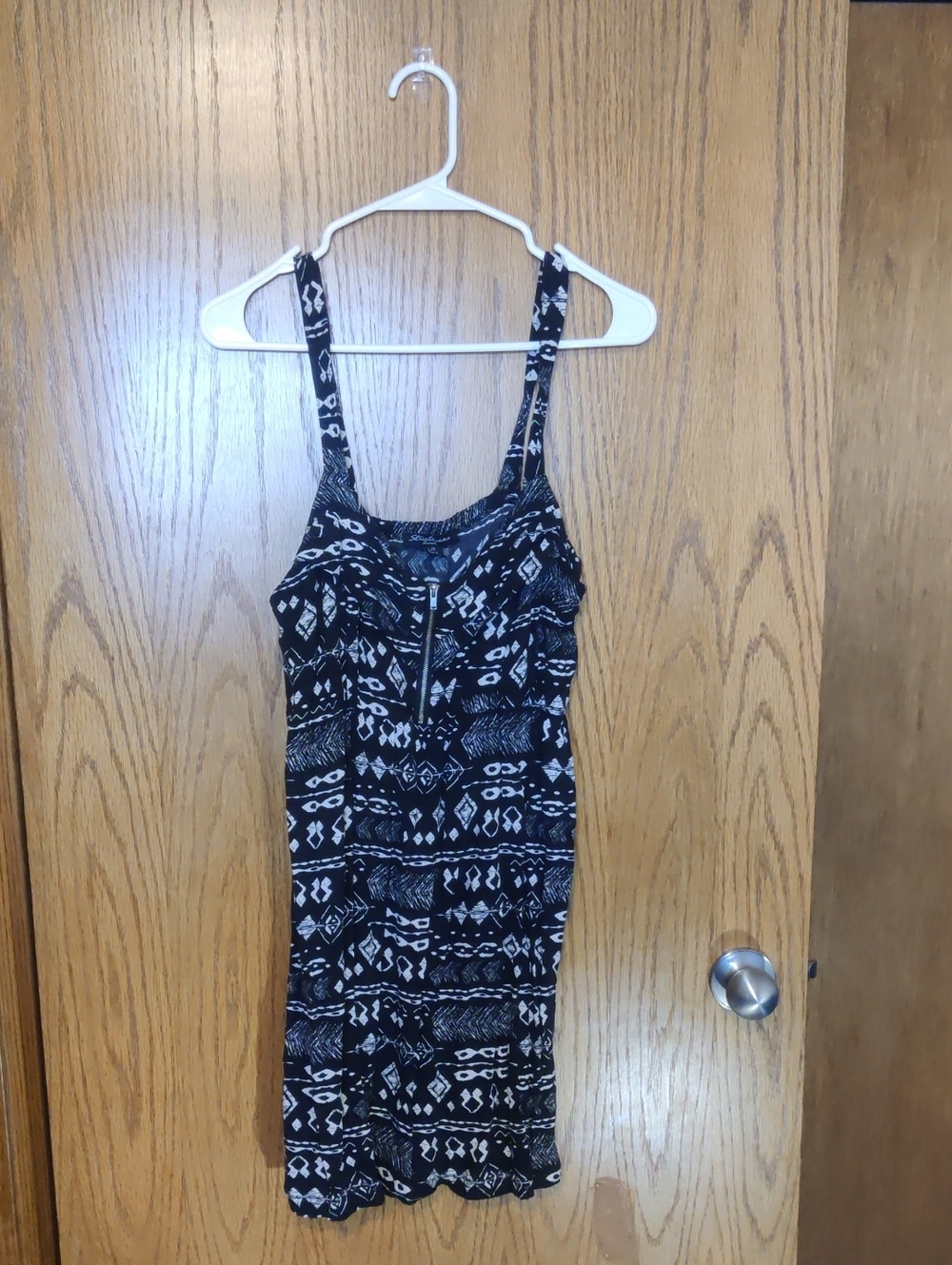 ( 💖 4/20 ) Streetwear Society Black & White Geometric Mini Dress